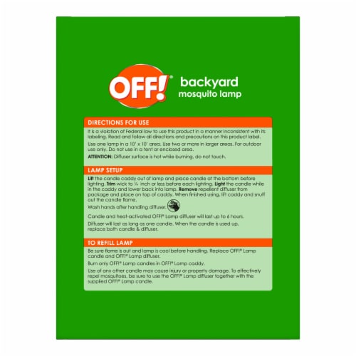Off!® Backyard Mosquito Lamp Perspective: back