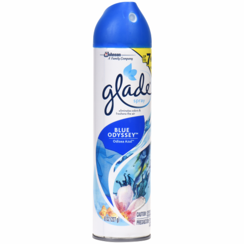 Glade Blue Odyssey Air Freshener Spray Perspective: back