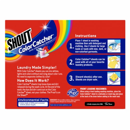 Shout Color Catcher Sheets Perspective: back