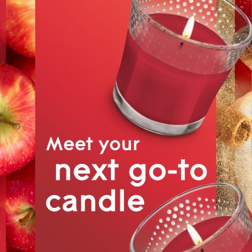 Glade® Candle Jar Air Freshener Apple Cinnamon Infused with Essential Oils Perspective: back
