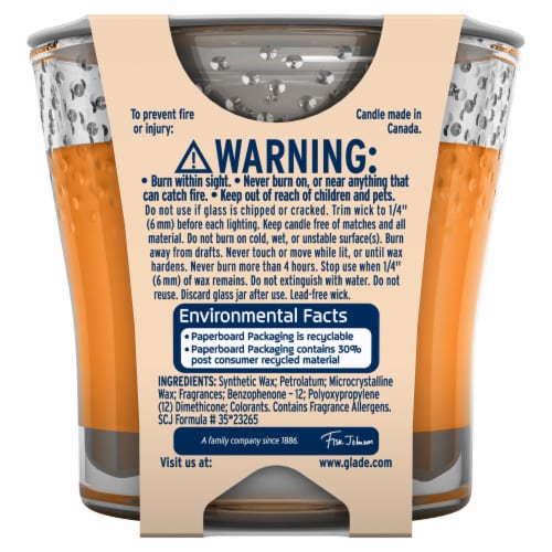 Glade® Hawaiian Breeze® Jar Candle Perspective: back