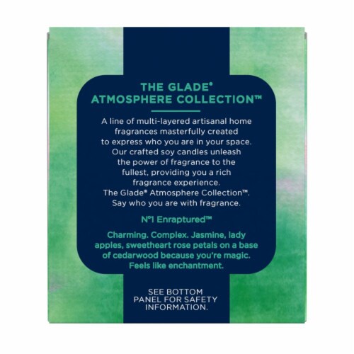 Glade No. 1 Jasmine & Cedarwood Candle Perspective: back