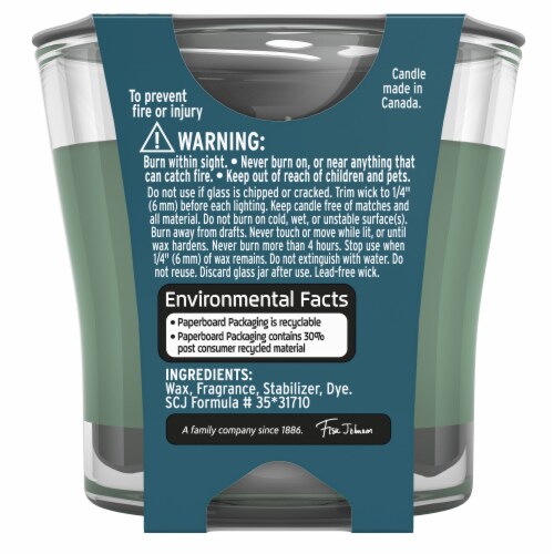 Glade Limited Edition Warm Flannel Embrace Candle Perspective: back