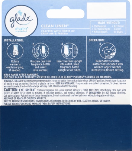 S C Johnson Wax 116451 Glade Linen Oil Warmer - Case of 5 Perspective: back
