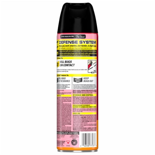 Raid Ant & Roach Killer, Indoor Insecticide, Residual Killing Power, Orange Breeze Scent, 17.5 oz Perspective: back
