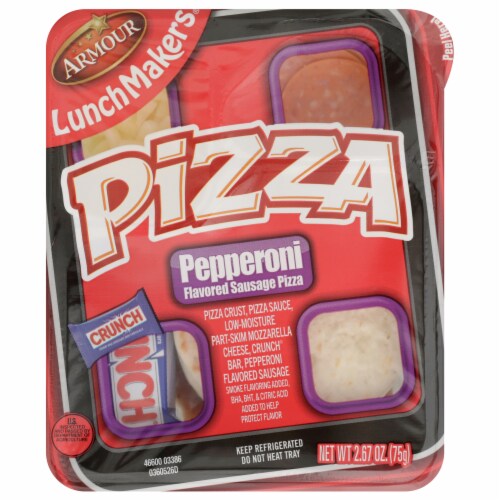 Armour LunchMakers® Pepperoni Pizza Meal Kit Case Perspective: back