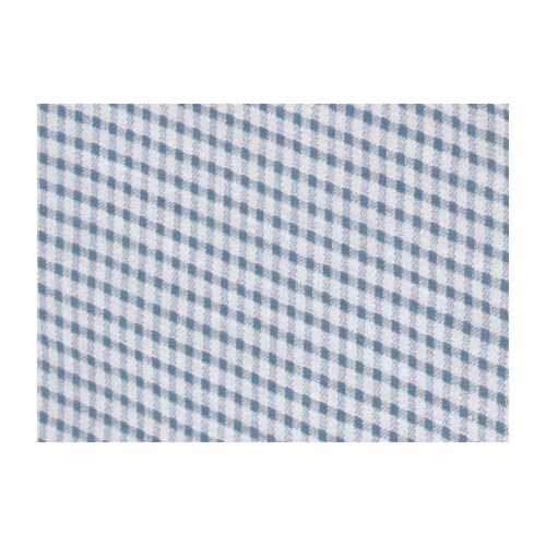 Folding Nursery Basket/Storage Cube - Blue Gingham Perspective: back