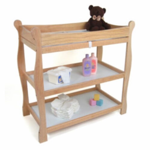 Sleigh Style Changing Table Natural 1 Kroger