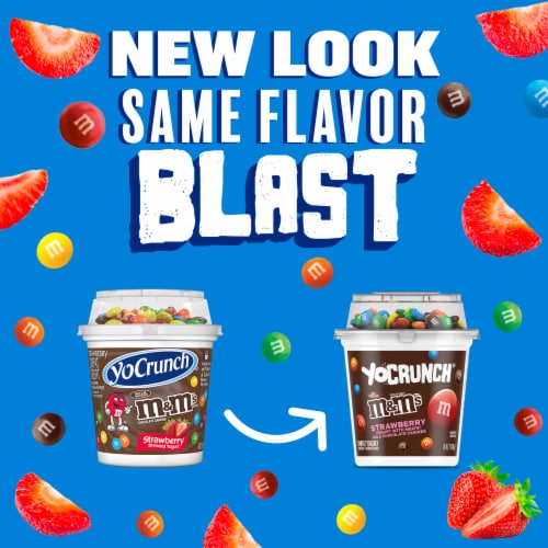 YoCrunch Low Fat Strawberry with M&Ms Cup Perspective: back