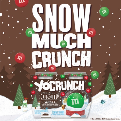 YoCrunch Vanilla Low Fat Yogurt Cups with Mini M&Ms(R) Perspective: back