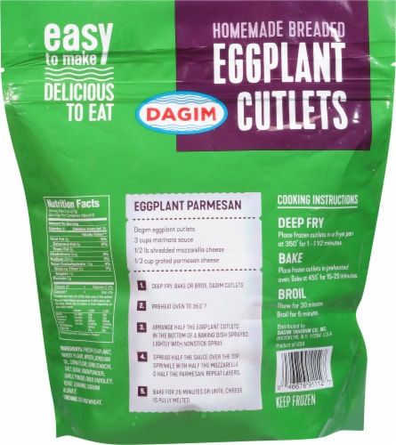Dagim™ Breaded Eggplant Cutlets Perspective: back