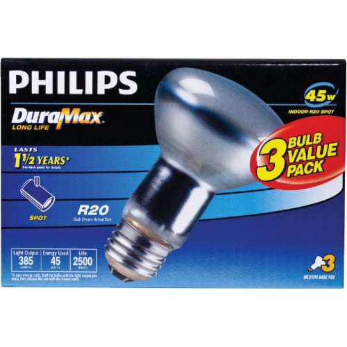 Philips 3pk 45w R20 Splt in Bulb 223156 1 Kroger