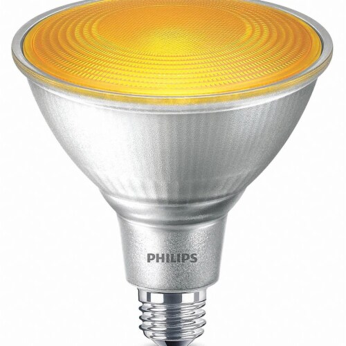 Philips 100W Equivalent Yellow Dimmable LED Bug Light Bulb Perspective: back