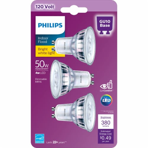 Philips (50-Watt) GU10 Base MR16 Floodlight 3 pk - Ralphs