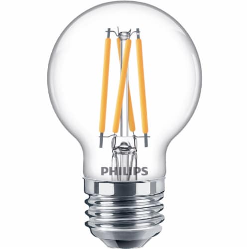 Philips 3.8-Watt 40-Watt Medium Base Globe G16.5 LED Light Bulbs Perspective: back