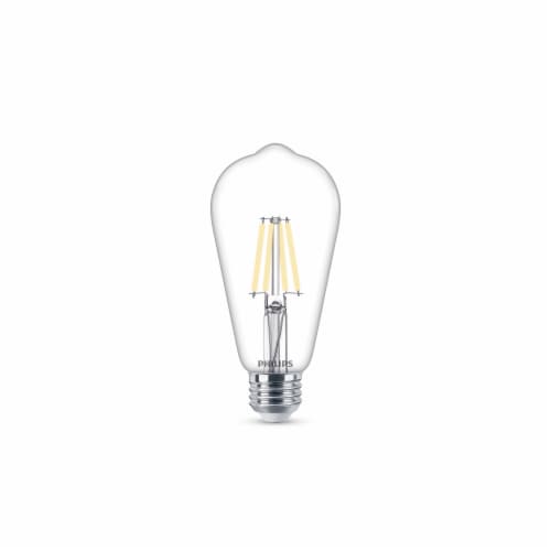 Philips 4.4-Watt (40-Watt) Medium Base ST19 Vintage LED Light Bulbs Perspective: back