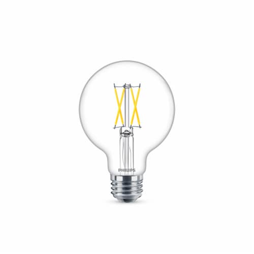 Philips 5-Watt (60-Watt) G25 Globe LED Globe Dimmable Flicker Free Light Bulb - Daylight (5000K) Perspective: back