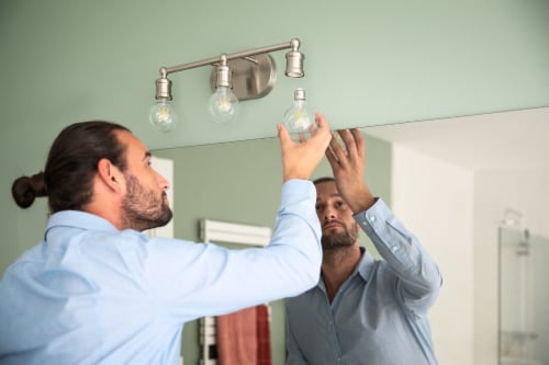 Philips 5.5-Watt (60-Watt) Globe G25 LED Light Bulbs Perspective: back