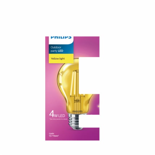 Philips 4-Watt A19 Outdoor Party LED Light Bulb Perspective: back