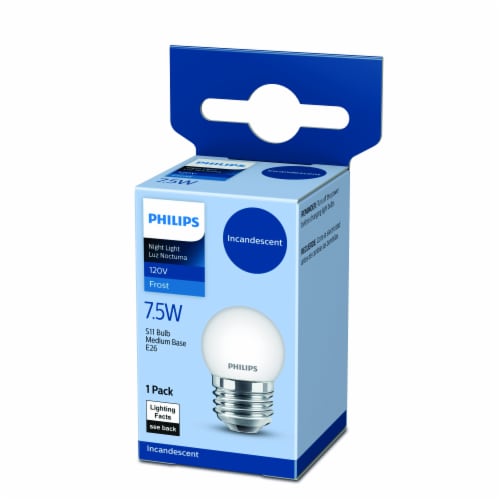 Philips Incandescent 120V Frost Night Light Bulb Perspective: back