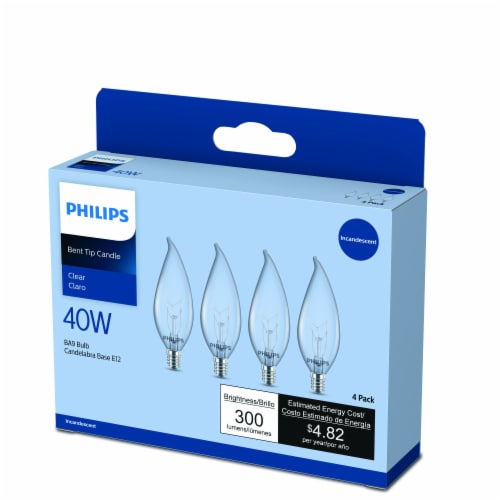 Philips 40W Incandescent Lightbulbs Perspective: back