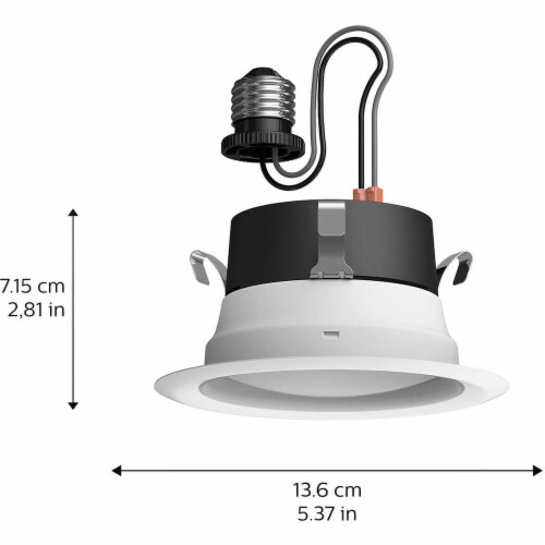 Hue 578419 White and Color Ambiance Downlight 4 inch High Lumen Recessed Light Perspective: back