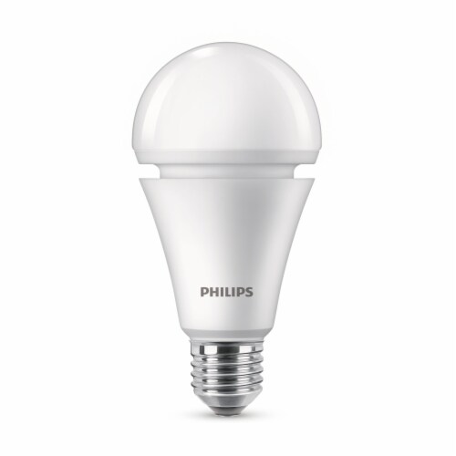 Philips 60-Watt Replacement, A21 Battery Back Up LED Soft White Light Bulb, Frosted, Non-Dimmable Perspective: back