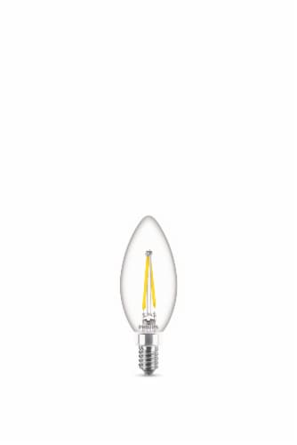 Philips Ultra Definition 3.5 -Watt 40-Watt Equiv B11 E12 base Light Bulb Daylight 5000K Perspective: back