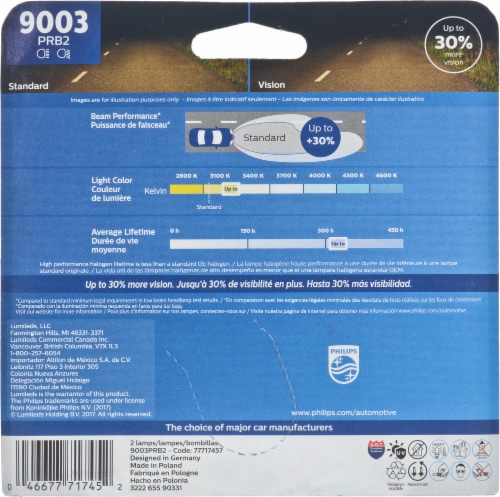Philips LongerLife Miniature 9003PRB2 Perspective: back