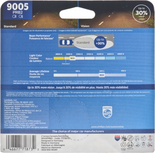 Philips LongerLife Miniature 9005PRB2 Perspective: back