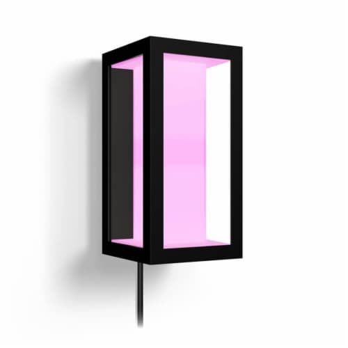 Hue 1745930V7 Impress Outdoor Wall Light - Black Perspective: back