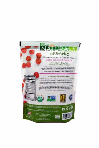 New England Naturals Berry Coconut Granola Perspective: back