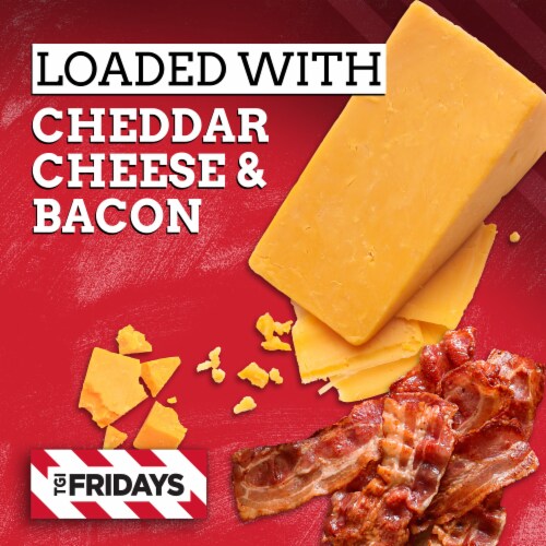TGIF Loaded Cheddar & Bacon Potato Skins Value Size Frozen Snacks Perspective: back
