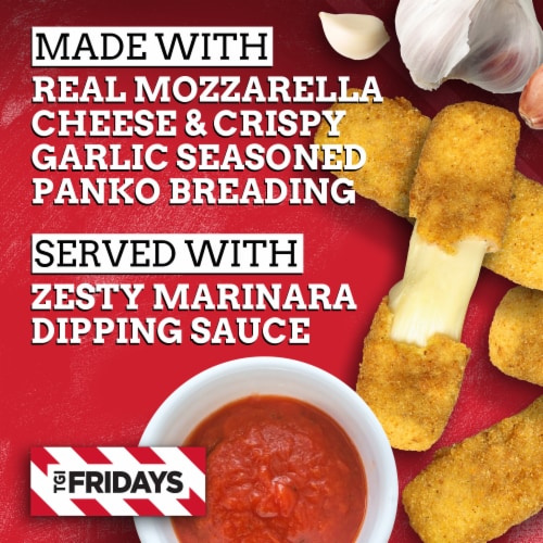 TGIF Mozzarella Sticks Frozen Snacks with Marinara Sauce Perspective: back