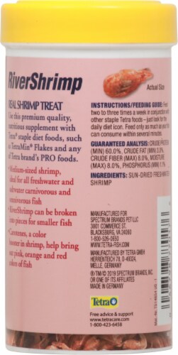 Tetra RiverShrimp Natural Shrimp Treat Perspective: back