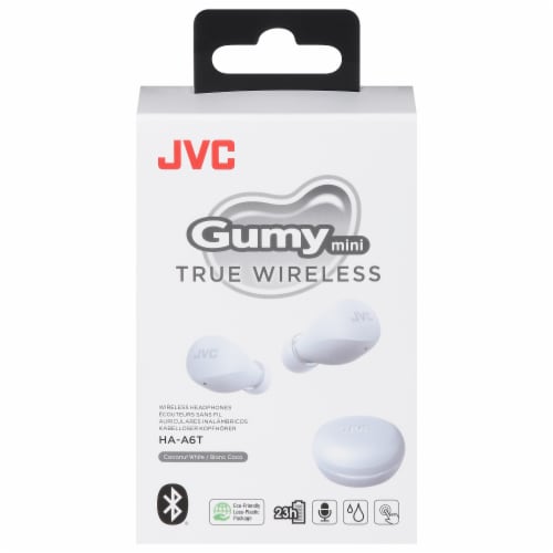 JVC HAA6TW Gumy Mini True Wireless Earbud - White Perspective: back
