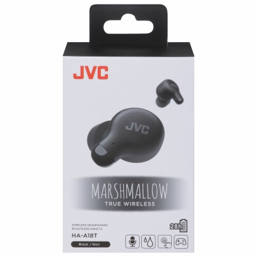 JVC Marshmallow True Wireless Earbud - Black Perspective: back