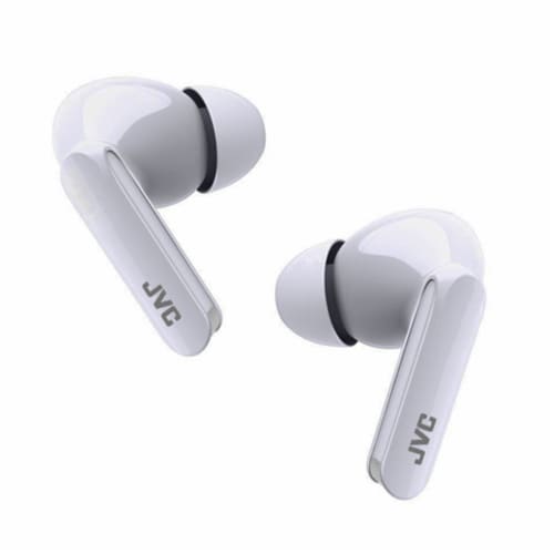 JVC Ultra-Compact True Wireless Earbuds - White Perspective: back