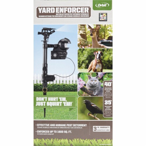 Orbit Yard Enforcer Plastic Spike Base Pest Deterrent Sprinkler 3840 sq ft