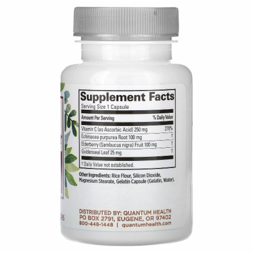 Immune Support Capsules 30ct Perspective: back
