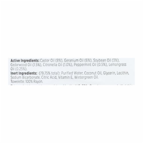 Quantum Health Deet Free Buzz Away Extreme Insect Repellent Towelettes Perspective: back