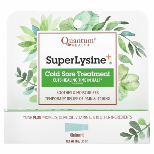 Quantum® Health Super Lysine Cold Sore Treatment Perspective: back