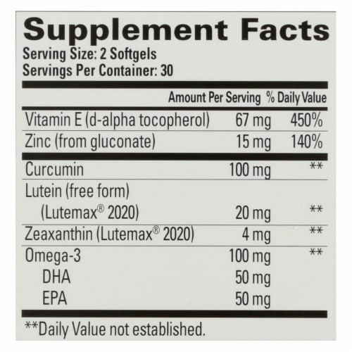 Quantum® Health Digital Blue™ Eye Health Softgels Perspective: back