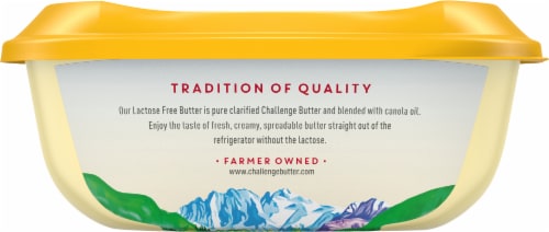 Challenge Lactose Free Spreadable Clarified Butter with Canola Oil Perspective: back