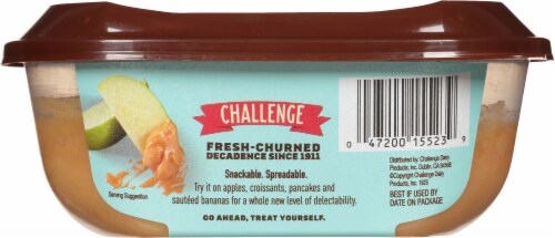 Challenge Dessert Salted Caramel Snack Spread Perspective: back