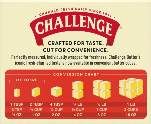 Challenge® Salted Butter Cubes Perspective: back