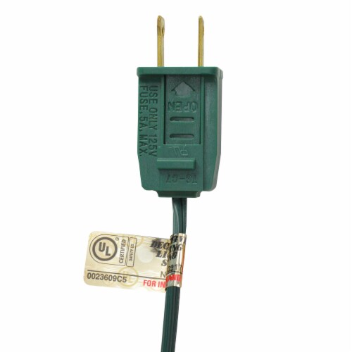 Northlight 25-Count Transparent Orange C7 Christmas Lights, 24ft Green Wire Perspective: back