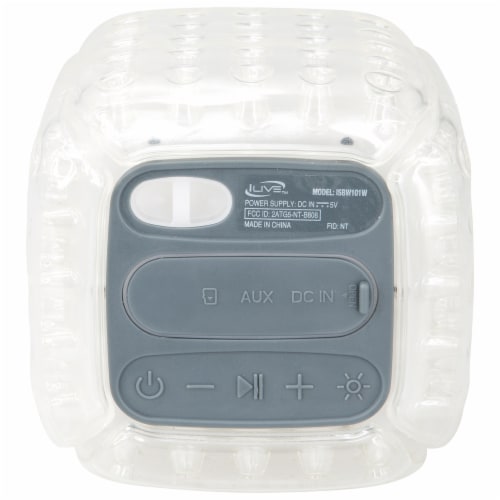 iLive Cush Air Bluetooth Waterproof Speaker - White Perspective: back
