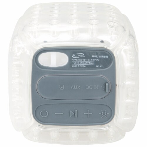 iLive Cush Air Bluetooth Waterproof Speaker - White Perspective: back