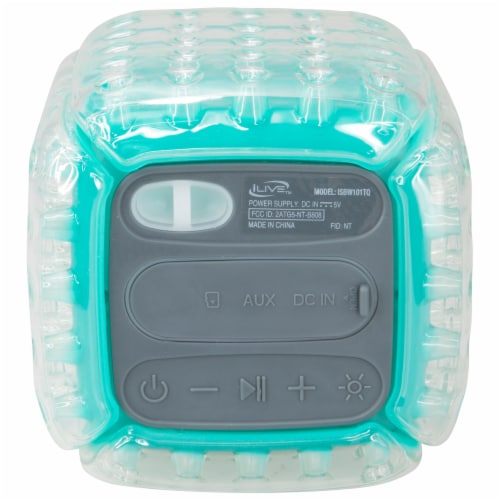 iLive Cush Air Bluetooth Waterproof Speaker - Turquoise Perspective: back